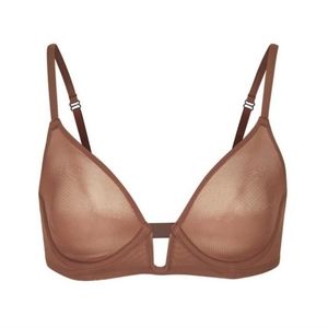 SKIMS Mesh One Wire Plunge Bra 42DD